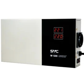 Стабилизатор SVC W-500, 500VA/500Вт, AVR: 140-260В, 1Schuko, LED, 1.35 м (SVC-W-500) фото #1