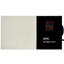 SVC тұрақтандырғышы W-1000, 1000VA/1000Вт, AVR: 140-260В, 1Schuko, LED, 1.35 м (SVC-W-1000) фото