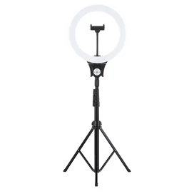 Кольцевая лампа Neo-12N форма треноги, 1 слот для смартфона, 24W (HQ-12N Tripod) фото