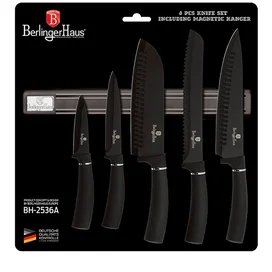 Набор ножей 6пр с магнитным держателем Berlinger Haus BH-2536A фото #1