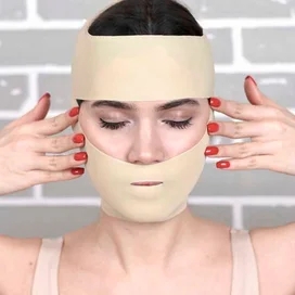 Gezatone, Маска бандаж для коррекции овала лица многоразовая, Компрессионная маска для подбородка и шеи фото #2