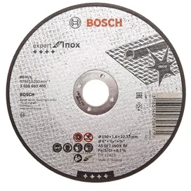 Bosch X-LOCK STANDARD FOR INOX БТМ арналған кеспелі дискісі 125 x 1 x 22.23 мм, 10 дана (2608619267) фото