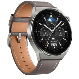 Huawei Watch GT3 Pro Смарт сағаты 46mm, Gray Leather Strap (Odin-B19V) фото #2