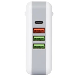 Адаптер питания Neo 3*USB, 1*USB Type-C 3A, 61W (PD), White (AC-61W-PD-WH) фото #4