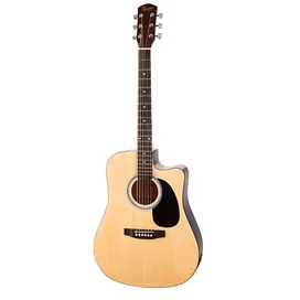 SQUIER SA-105CE Dreadnought Natural Электрлі акустикалық гитарасы W/Fishman Preamp фото
