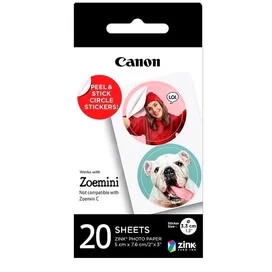 Canon ZINK ZP-2030 фото қағазы 20 sheets (pre-cut circle) фото