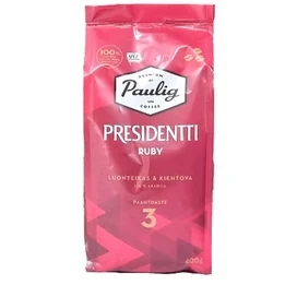 Кофе Paulig Presidentti Ruby, зерно 400г, 8273 фото