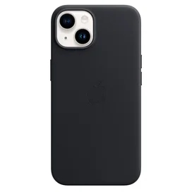 Чехол для iPhone 14, Leather Case with MagSafe, Midnight (MPP43ZM/A) фото #3
