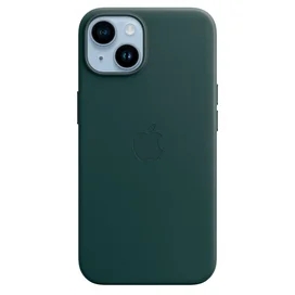 iPhone 14, Leather Case with MagSafe, Forest Green (MPP53ZM/A) арналған тысқабы фото
