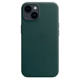 Чехол для iPhone 14, Leather Case with MagSafe, Forest Green (MPP53ZM/A) фото #2