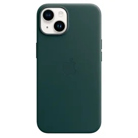 iPhone 14, Leather Case with MagSafe, Forest Green (MPP53ZM/A) арналған тысқабы фото #3