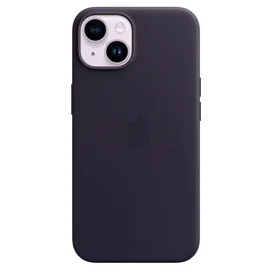 Чехол для iPhone 14, Leather Case with MagSafe, Ink (MPP63ZM/A) фото #1