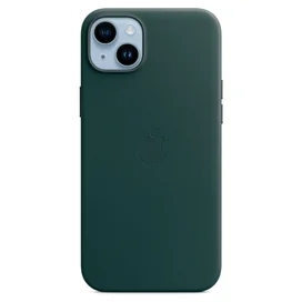 iPhone 14 Plus, Leather Case with MagSafe, Forest Green (MPPA3ZM/A) арналған тысқабы фото