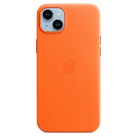Чехол для iPhone 14 Plus, Leather Case with MagSafe, Orange (MPPF3ZM/A) фото