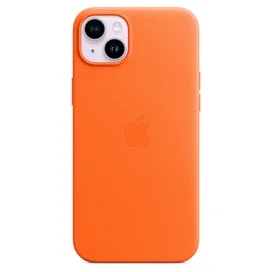 Чехол для iPhone 14 Plus, Leather Case with MagSafe, Orange (MPPF3ZM/A) фото #2