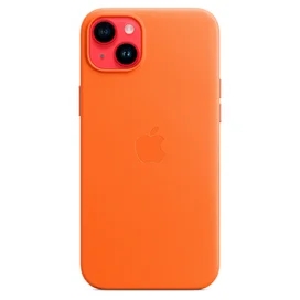 Чехол для iPhone 14 Plus, Leather Case with MagSafe, Orange (MPPF3ZM/A) фото #3