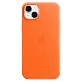 Чехол для iPhone 14 Plus, Leather Case with MagSafe, Orange (MPPF3ZM/A) фото #4