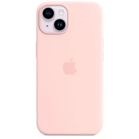 Чехол для iPhone 14, Silicone Case with MagSafe, Chalk Pink (MPRX3ZM/A) фото #1