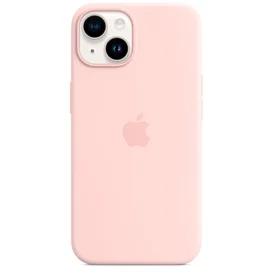 Чехол для iPhone 14, Silicone Case with MagSafe, Chalk Pink (MPRX3ZM/A) фото #3