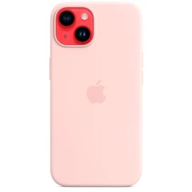 Чехол для iPhone 14, Silicone Case with MagSafe, Chalk Pink (MPRX3ZM/A) фото #4