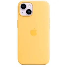 Чехол для iPhone 14, Silicone Case with MagSafe, Sunglow (MPT23ZM/A) фото #1