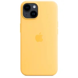 Чехол для iPhone 14, Silicone Case with MagSafe, Sunglow (MPT23ZM/A) фото #2