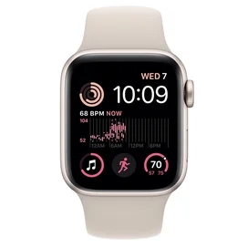 Смарт часы Apple Watch SE 2022, 40mm Starlight Aluminium Case with Starlight Sport Band (MNJP3GK/A) фото #1