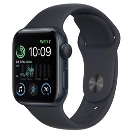 Apple Watch SE 2022 Смарт сағаты, 40mm Midnight Aluminium Case with Midnight Sport Band (MNJT3GK/A) фото