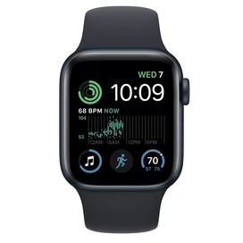 Смарт часы Apple Watch SE 2022, 40mm Midnight Aluminium Case with Midnight Sport Band (MNJT3GK/A) фото #1