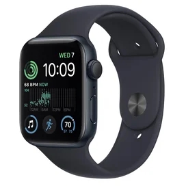 Apple Watch SE 2022 Смарт сағаты, 44mm Midnight Aluminium Case with Midnight Sport Band (MNK03GK/A) фото