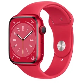 Apple Watch Series 8 Смарт сағаты, 45mm (PRODUCT)RED Aluminium Case with Sport Band (MNP43GK/A) фото