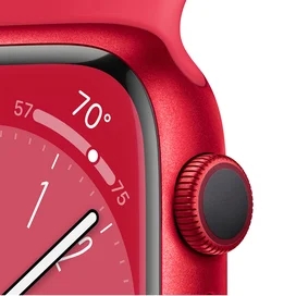 Apple Watch Series 8 Смарт сағаты, 45mm (PRODUCT)RED Aluminium Case with Sport Band (MNP43GK/A) фото #2