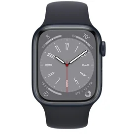 Apple Watch Series 8 Смарт сағаты, 41mm Midnight Aluminium Case with Midnight Sport Band (MNP53GK/A) фото #1
