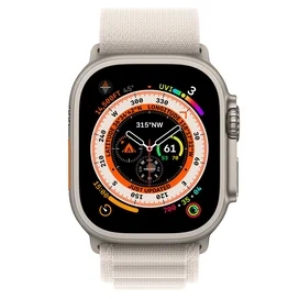 Смарт часы Apple Watch Ultra, 49mm Titanium Case with Starlight Alpine Loop - Small (MQFQ3GK/A) фото #1