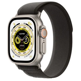 Apple Watch Ultra Смарт сағаты, 49 mm Titanium Case with Black/Gray Trail Loop - S/M (MQFW3GK/A) фото