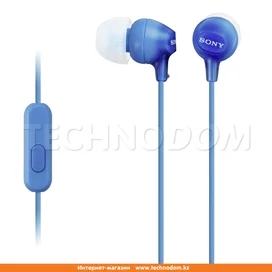 Микрофоны бар қыстырмалы құлаққап Sony MDR-EX15AP, Blue фото