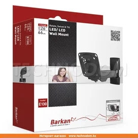 Настенный кронштейн для ТВ до 26"/66см, Barkan, Black (E130B) фото