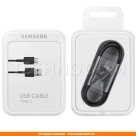 Samsung, USB кабелі 2.0 - Type-С, 1.5м, Қара (EP-DG930IBRGRU) фото #3