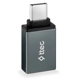 OTG ttec Type-C to USB-A, Silver (2DK43UG) адаптері фото #1