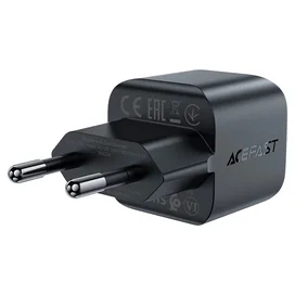 Адаптер питания ACEFAST, 1*USB-C, mini PD30W GaN, black (A77bk - ACEFAST) фото #1