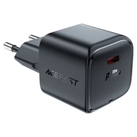 Адаптер питания ACEFAST, 1*USB-C, mini PD30W GaN, black (A77bk - ACEFAST) фото #2