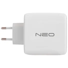 Neo 1*USB қуаттау адаптері, 2*USB Type-C 3A, 120W (PD, GaN), White (NEO-PD-RC1201) фото #4