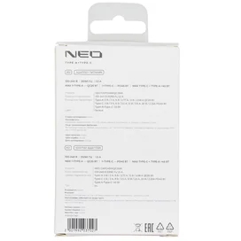 Адаптер питания Neo 1*USB, 1*USB Type-C, 45W (PD), White (NEO CAPD45WQC25W) фото #4