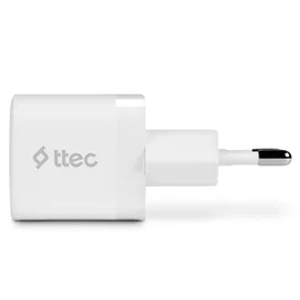 Адаптер питания ttec 30W PD USB-C Travel Charger, White (2SCP03B) фото #2