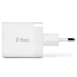 Ttec зарядтағыш 45W PD Duo Travel Charger  USB-C+USB-A, White (2SCP02B) фото #2