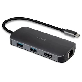 Ttec Type-C to 1*4K HDMI, 1*LAN, 1*PD USB-C, 2*USB-A 3.2, 1*USB-A 2.0, 1*SD, 1*MSD, Silver адаптері фото
