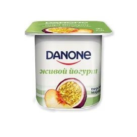 Йогурт Danone персик-маракуйя 2.5% 120 г фото