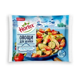 Смесь овощная Hortex греческая для жарки замороженная 400 г фото