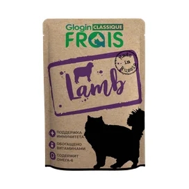 Корм влажный Frais Classique для взрослых кошек всех пород с ягненком в нежном соусе 85 г фото