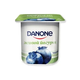 Йогурт Danone Черника 2.5% 120 г фото